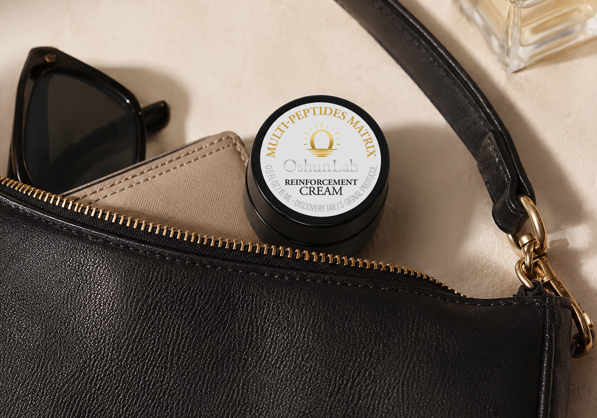 OshunLab Discovery Jar coming out of a purse